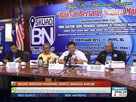 Skuad BN bantu mangsa banjir