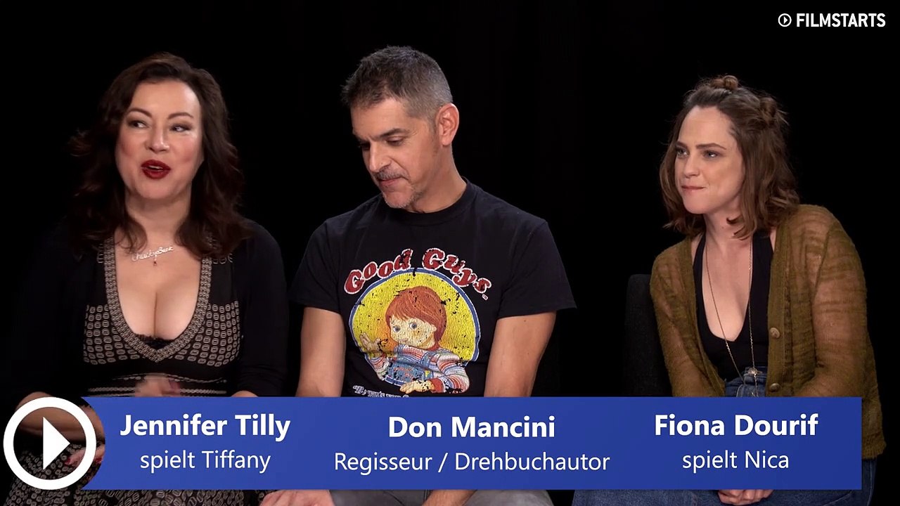 FILMSTARTS-Interview zu "Cult Of Chucky" mit Jennifer Tilly, Don Mancini und Fiona Dourif (FILMSTARTS-Original)