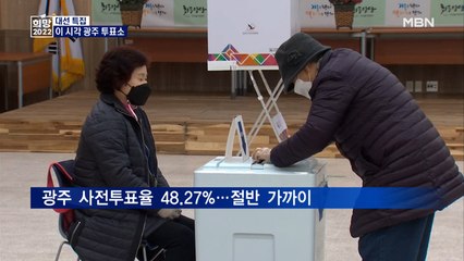 이 시각 광주 투표소…호남 표심 향방은?