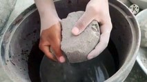 Pure Soft Sand Cement Water Crumbles Paste Play Cr: Fun with ASMR