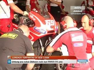 Lorenzo catat masa terpantas sesi ujian