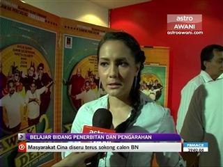 Hani belajar bidang belakang tabir