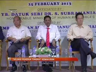 745,800 pekerja tingkat kemahiran