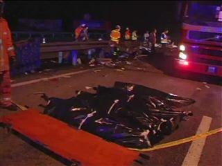 Express bus crash, three reported killed