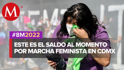 SSC reporta al menos 12 personas lesionadas en marcha 8M