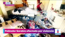 Saquean viviendas de desplazados por la violencia en Zacatecas
