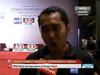 Fadzrie rangkul Laporan Berita Terbaik