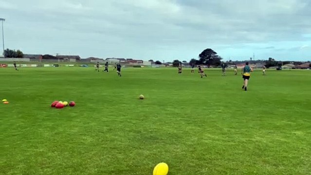 WS: Old Collegians training