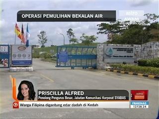 Perkembangan operasi pemulihan bekalan air
