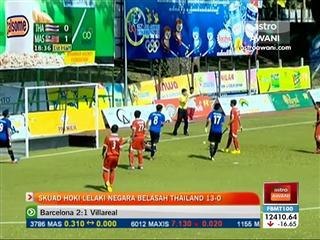 Skuad hoki lelaki negara belasah Thailand 13-0