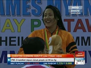 Christina sumbang sebutir lagi pingat emas