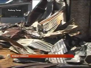 Rumah di Padang Terap hangus terbakar