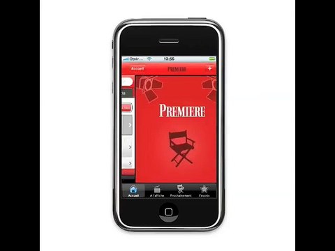 Notice d'utilisation de l'application Premiere.fr pour iPhone