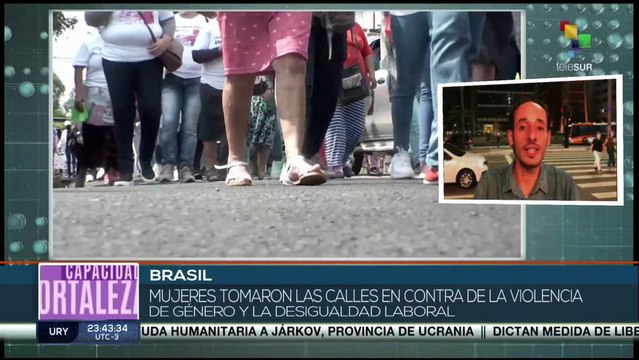 Mujeres brasileñas se manifiestan ante políticas machistas del Gobierno de Bolsonaro