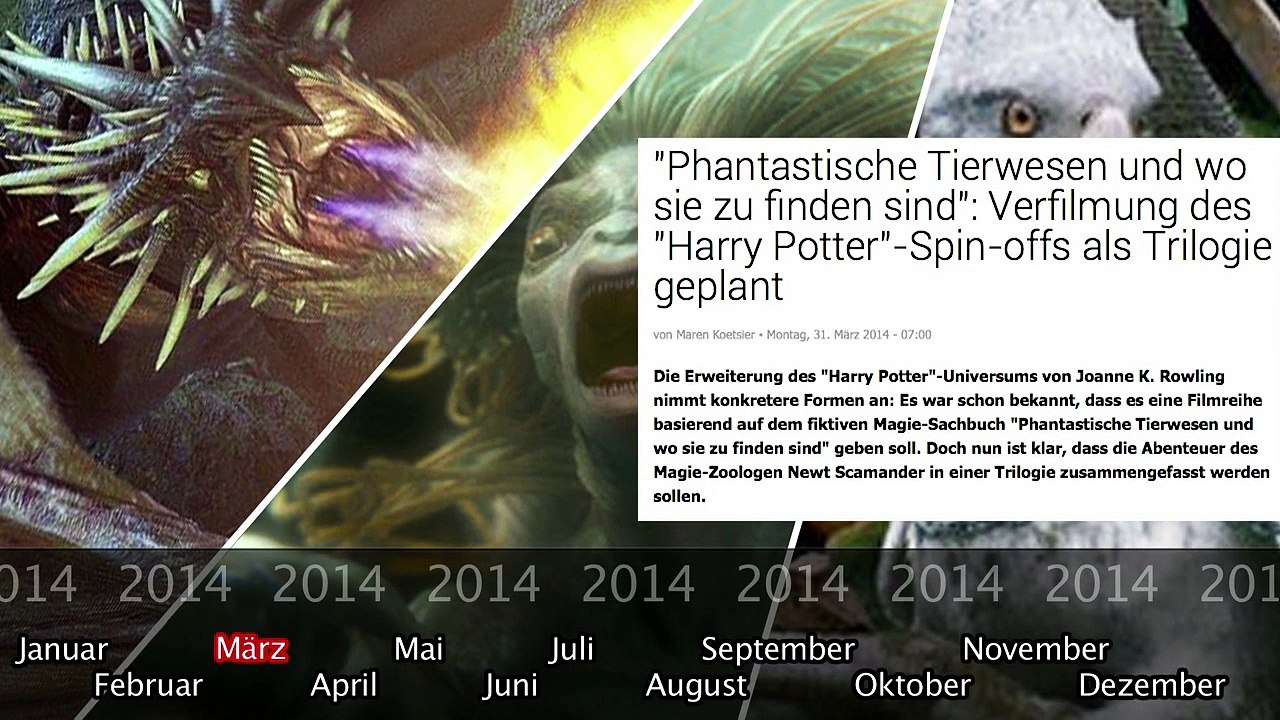 Was bisher geschah... alle wichtigen News zu 'Phantastische Tierwesen und wo sie zu finden sind' auf einen Blick!