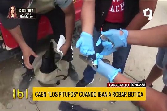 'Los Pitufos de Carabayllo': capturan a seis raqueteros cuando iban a asaltar botica y bodega