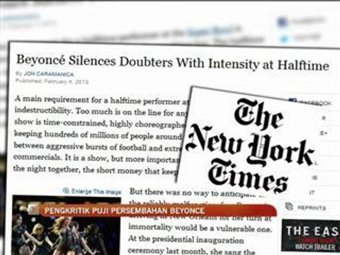 Pengkritik puji persembahan Beyonce