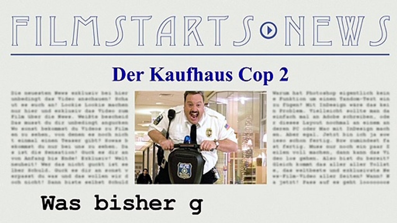 Was bisher geschah... alle wichtigen News zu 'Der Kaufhaus Cop 2' auf einen Blick!