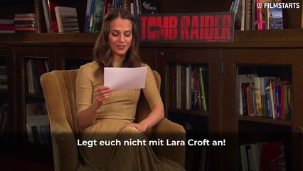 "Tomb Raider"-Speed-Interview mit Alicia Vikander