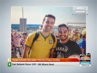 Kemeriahan bayangi protes Piala Dunia