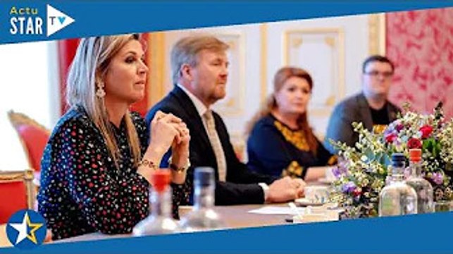 Willem-Alexander et Maxima des Pays-Bas : le couple royal accueille des Ukrainiens au Palais de Noor