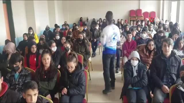 Son dakika yerel: Ahlat'taki öğrencilere Çevre ve Van Gölü Havzası eğitimi