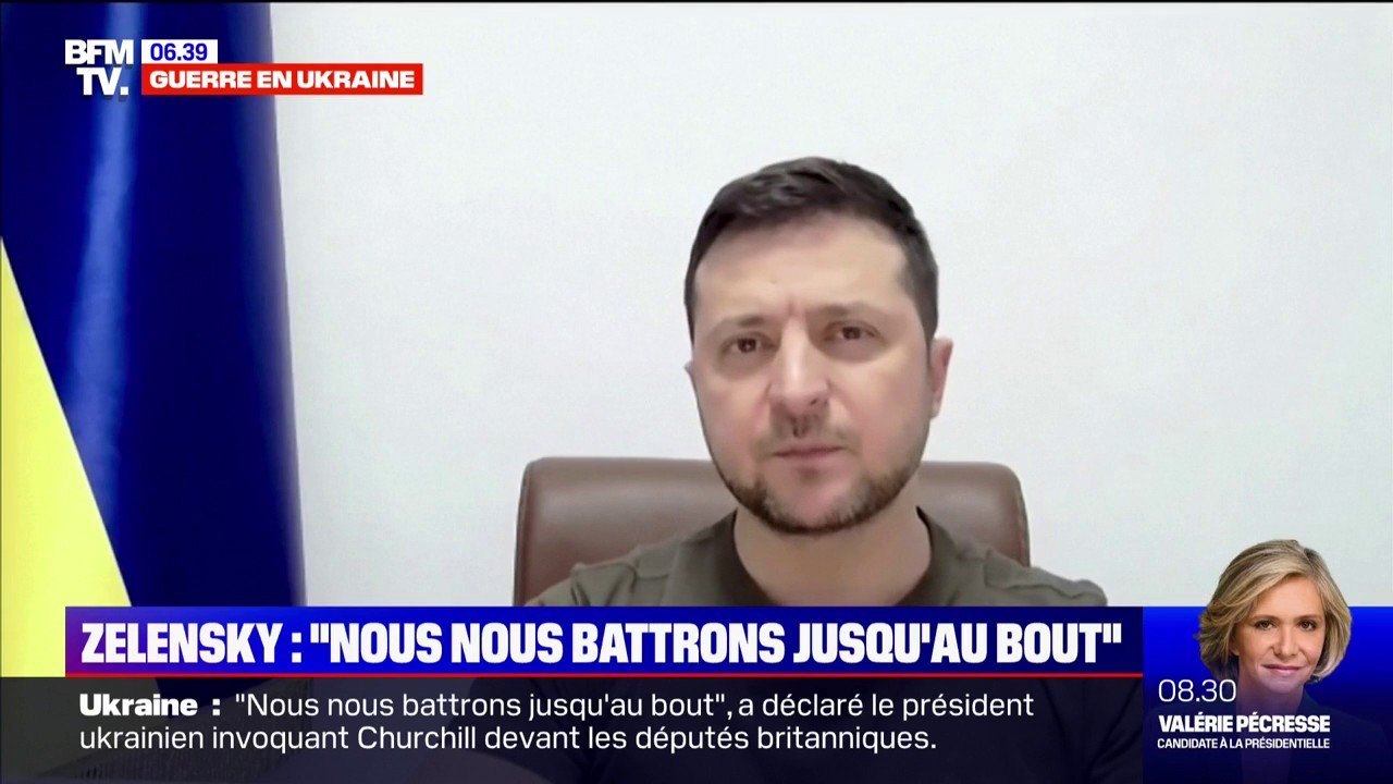 "Nous nous battrons jusqu'au bout": la détermination de Volodymyr Zelensky devant les députés britanniques