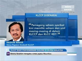 KLCCP buat penyenaraian di Bursa Malaysia