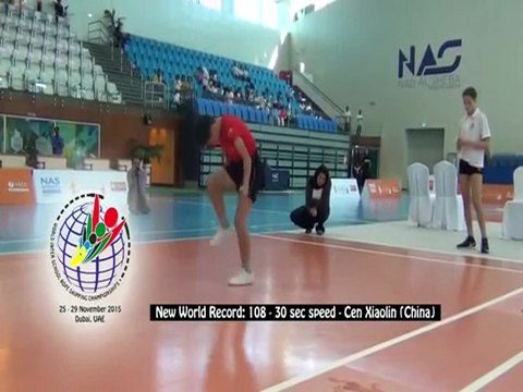 Student skips into record books