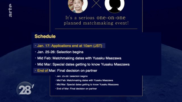 Zapping du 17/01 : Milliardaire cherche femme pour l'accompagner sur la lune