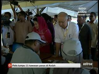 Najib Tun Razak mengundi di Pekan