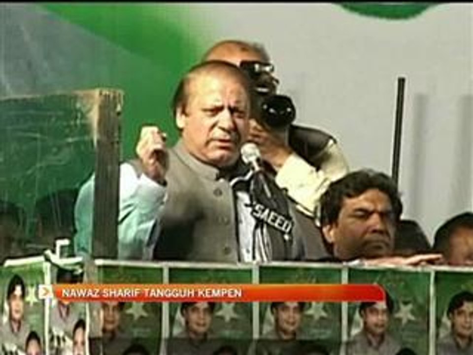 Nawaz Sharif tangguh kempen
