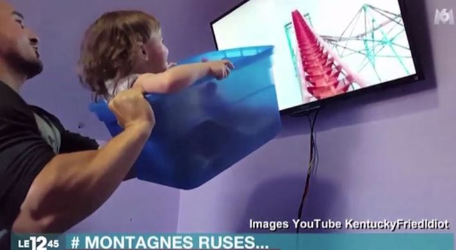 Le zapping du 10/07 : un simulateur très artisanal de montagnes russes !