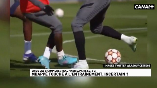 La douleur de Kylian Mbappé, blessé à l'entraînement