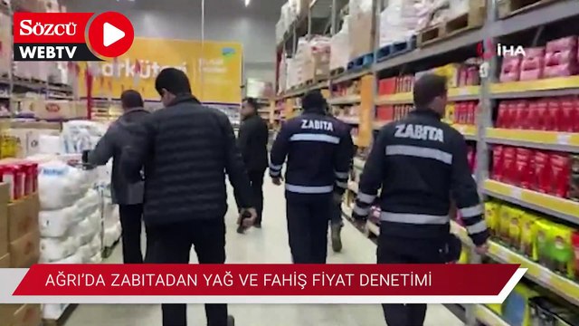 Ağrı’da zabıtadan yağ ve fahiş fiyat denetimi
