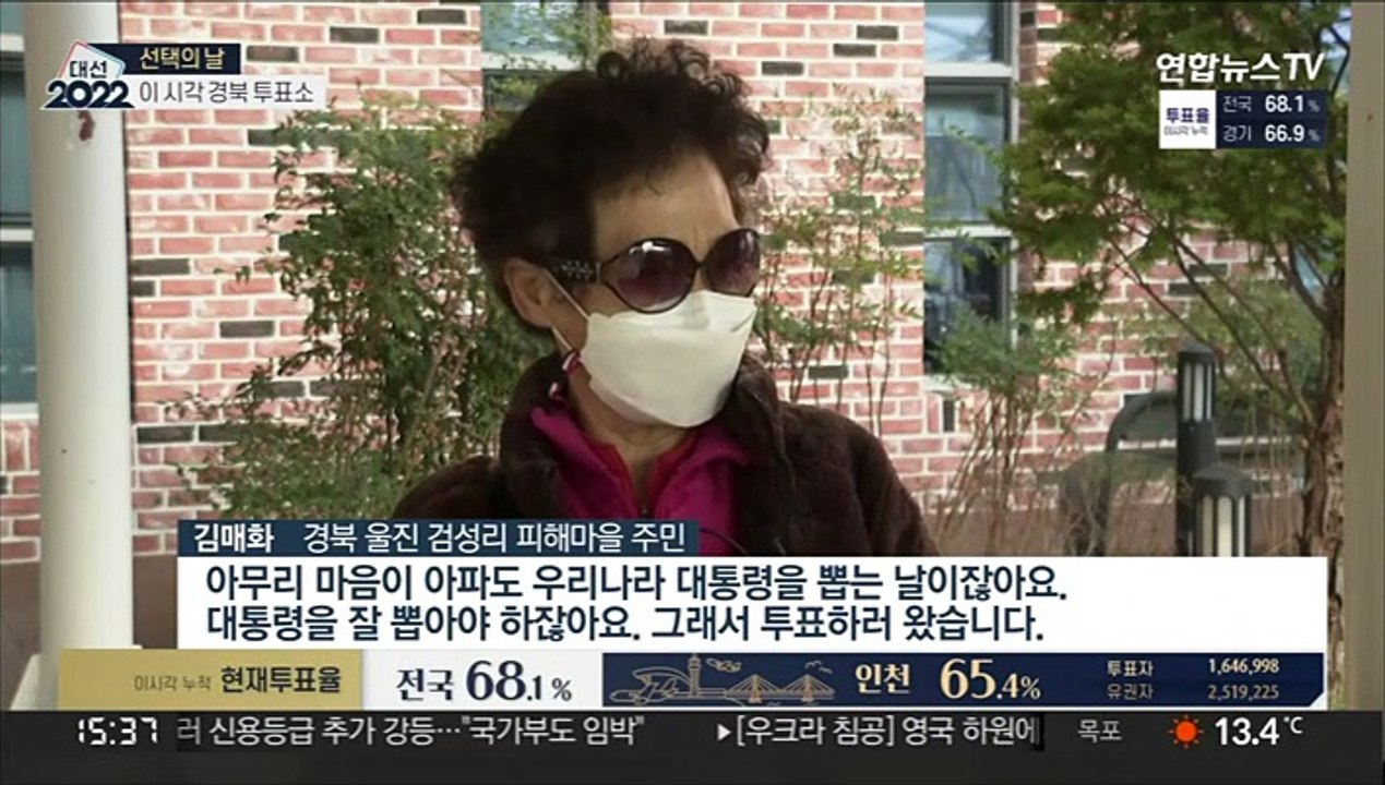 소방·진화대원도 투표…울진 산불 참화 속 투표 순조