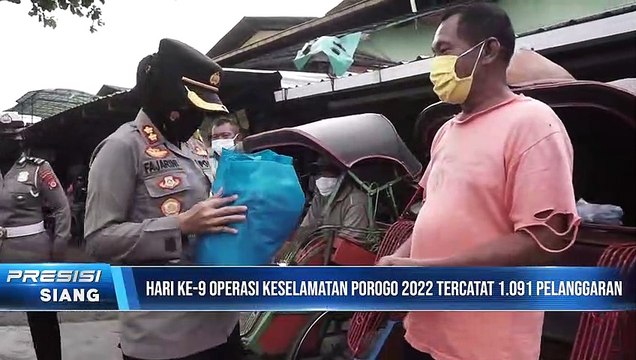 POLRES KULON PROGO MEMBERIKAN BAKSOS KEPADA TUKANG BECAK