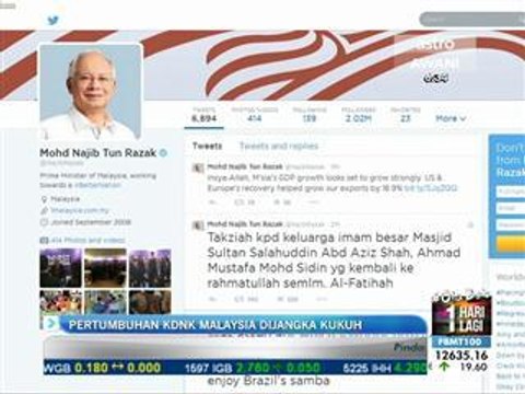 Pertumbuhan KDNK Malaysia dijangka kukuh - Najib