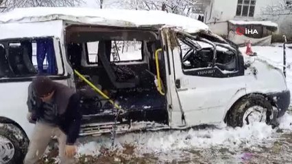 Samsun'da öğrenci servisi kaza yaptı: 1 ölü, 7 yaralı