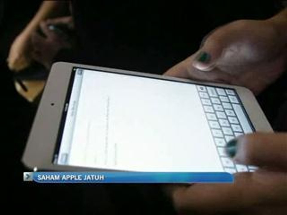 Saham Apple jatuh 10 peratus