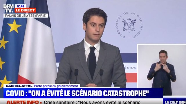 Gabriel Attal sur la future levée des restrictions sanitaires