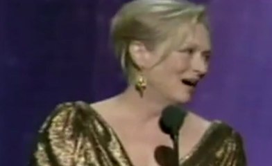 Meryl Streep reçoit l'Oscar de la meilleure actrice