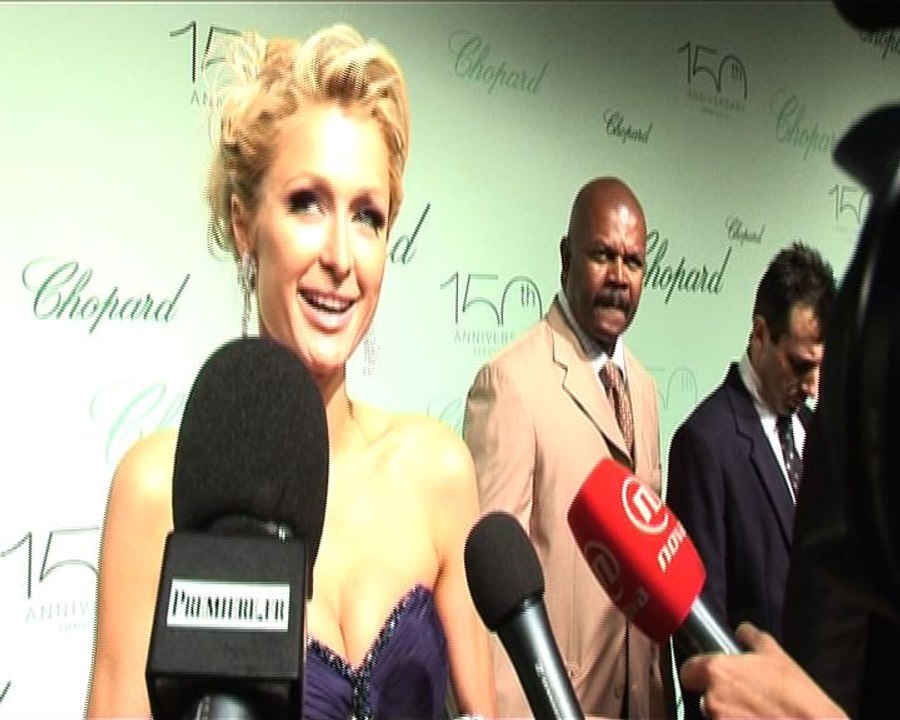 Cannes 2010 : Paris Hilton sur le red carpet des 150 ans de Chopard !