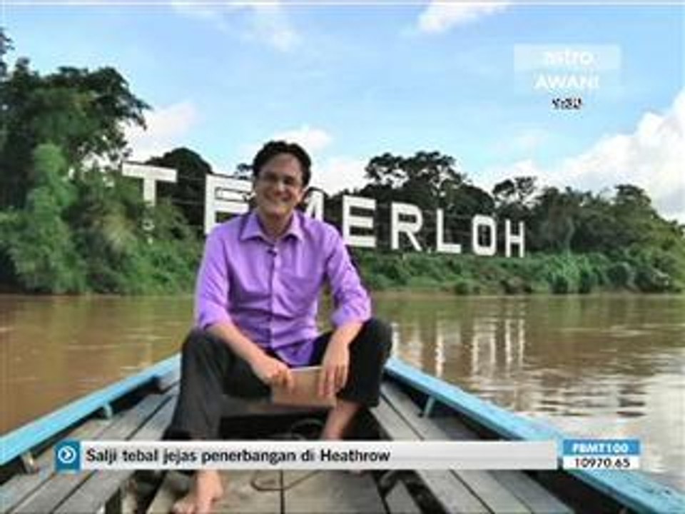 Running a food stall by the Temerloh River