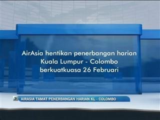 Air Asia henti penerbangan KL - Colombo