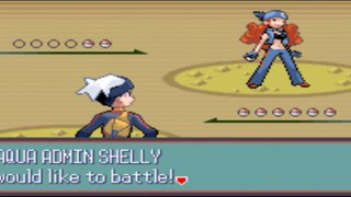 Pokemon Sapphire - Team Aqua Admin 4th Battle: Shelly