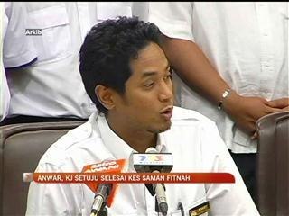 Anwar, KJ selesai kes saman fitnah