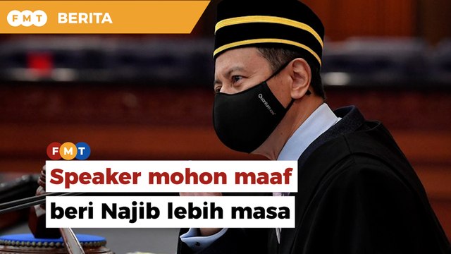 Speaker mohon maaf beri Najib lebih masa perjelas kenyataan 1MDB