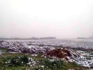 Çatalca'da kar yağışı