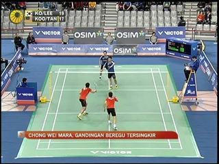 Chong Wei mara, gandingan beregu tersingkir